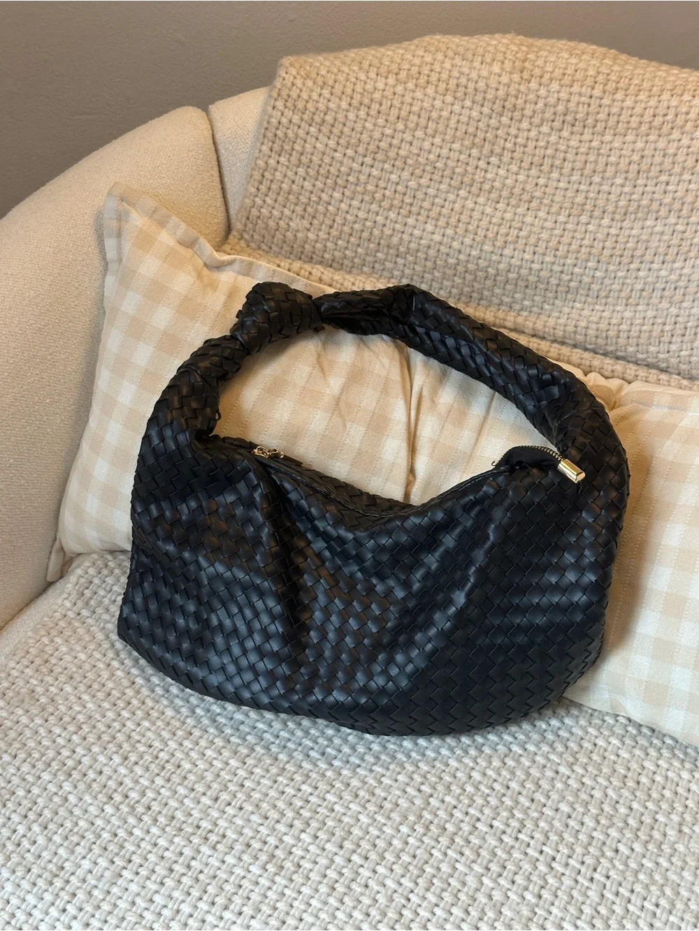 Melie Bianco Anthropologie Woven Knot Bag